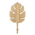 Haczyk ścienny Regitze Hook Monstera Leaf , kolor mosiądz Blomingville.jpg