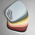 Podkładka na stół KARIM RASHID biała z recyklingowanej skóry 45x30,6 cm AIDA DENMARK manteco.jpg