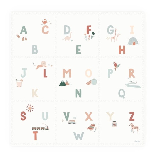 Play&Go Dwustronna Mata Piankowa EEVAA 3w1 Alphabet 180x180cm