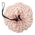 Play&Go Worek na Zabawki i Mata do Zabawy 2w1 Stripes Pink New