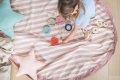 Play&Go Worek na Zabawki i Mata do Zabawy 2w1 Stripes Pink New