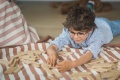 Play&Go Worek na Zabawki i Mata do Zabawy 2w1 Stripes Brown