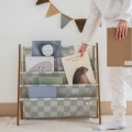 3 Sprouts Stojak na Książki Recycled Checkerboard Green