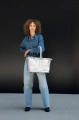 Koszyk CARRYBAG, silver crackle