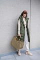 Torba LOOPSHOPPER L, rhombus olive