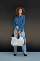 Torba LOOPSHOPPER L, silver crackle