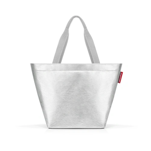 Torba SHOPPER M, silver crackle