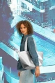 Torba SHOPPER M, silver crackle