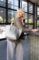 Torba SHOPPER M, silver crackle