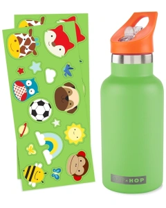 Skip Hop Butelka Termiczna z Ustnikiem i Naklejkami 380 ml Green