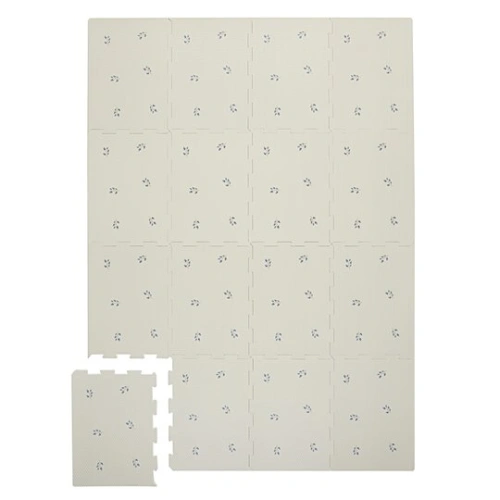 3 Sprouts Mata Piankowa EVA Blueberry Taupe - Puzzle Podłogowe
