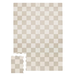 3 Sprouts Mata Piankowa EVA Checkerboard Beige - Puzzle Podłogowe