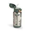 Done by Deer Butelka Termiczna ze Słomką 340ml Tiny Trails Green