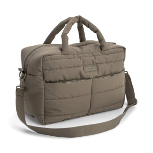 Done by Deer Torba do wózka z przewijakiem pikowana Taupe 24L