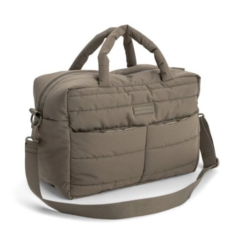 Done by Deer Torba do wózka z przewijakiem pikowana Taupe 24L