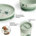 Done by Deer Zestaw naczyń z kubkiem 360 Foodie Tiny Trails Gree