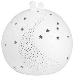 Kula Led DOMKI, Porcelanowa Kula LED 16 cm - Magiczny Wystrój Raeder