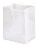 wazon/świecznik porcelanowa pognieciona torebka S RAEDER