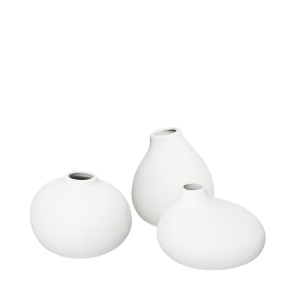 Zestaw 3 wazonów NONA, white