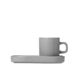 Zestaw 2 filiżanek do espresso PILAR, mirage grey Blomus